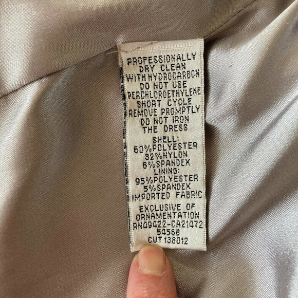 Jessica McClintock One Shoulder Strap Dress - Picture 7 of 7